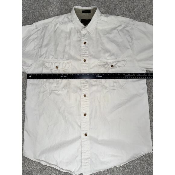 Eddie Bauer Rufton Twill Short Sleeve Button Up Shirt Men’s Large - Picture 7 of 8